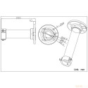 ABUS - Ceiling mount 20 cm for PTZ dome cameras