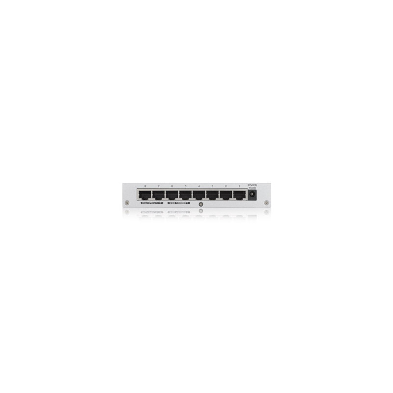 Zyxel Switch unmanaged Layer2 8 Port &bull 8x 1 GbE &bull Desktop &bull Fanless &bull Metal housing &bull GS-108BV3 - 126785 
