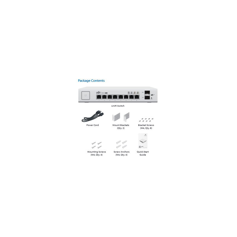 Ubiquiti UniFi Switch / 8 Port / 150W / PoE / 2 SFP / US-8-150W  - 127663 - 2