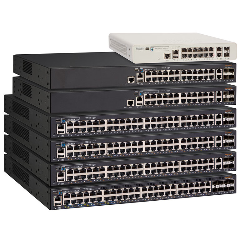 CommScope RUCKUS Networks ICX 7150 Switch 24x 10/100/1000 ports, 2x 1G RJ45 uplink-ports, 4x 1G SFP - 137788 - 2