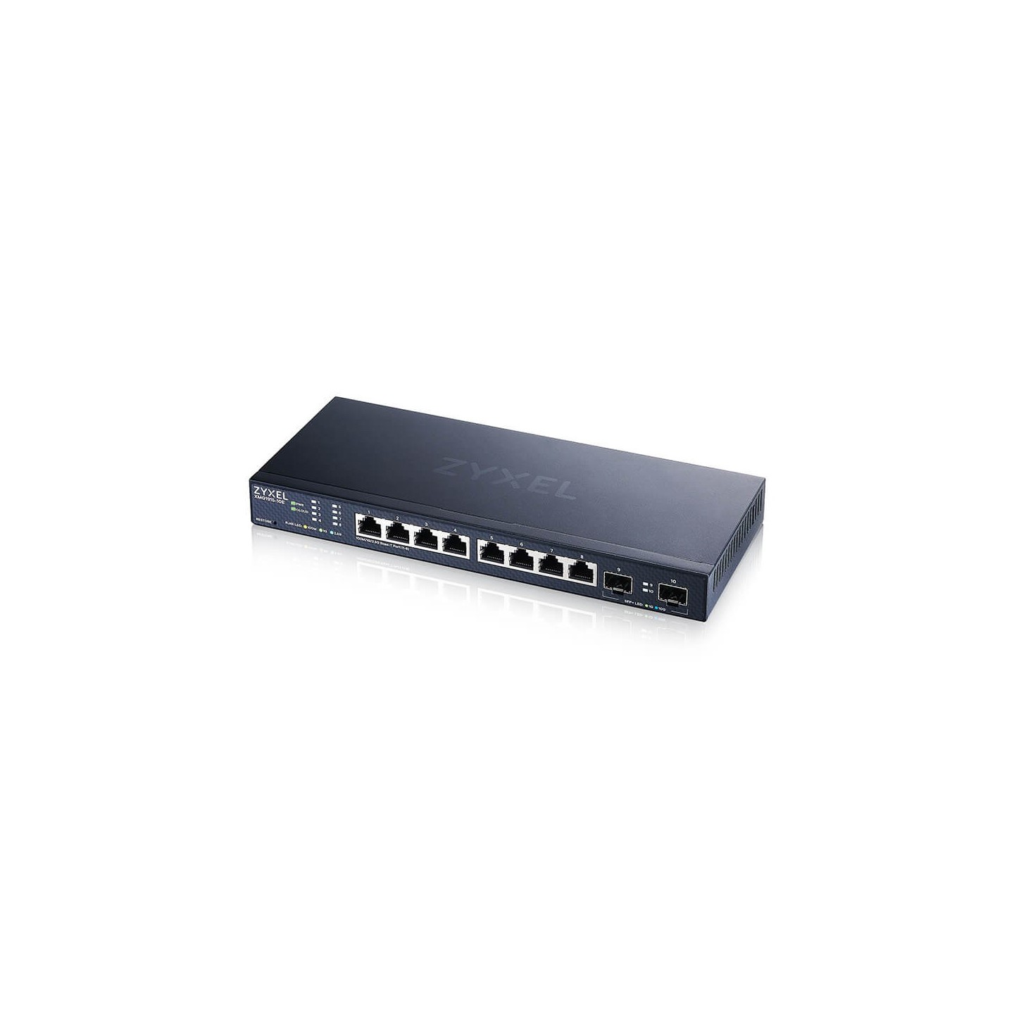 Zyxel Switch smart managed Layer2 10 Port &bull 8x 2.5 GbE &bull 2x SFP+ &bull Desktop &bull Lüfterlos &bull NebulaFlex &bull XM