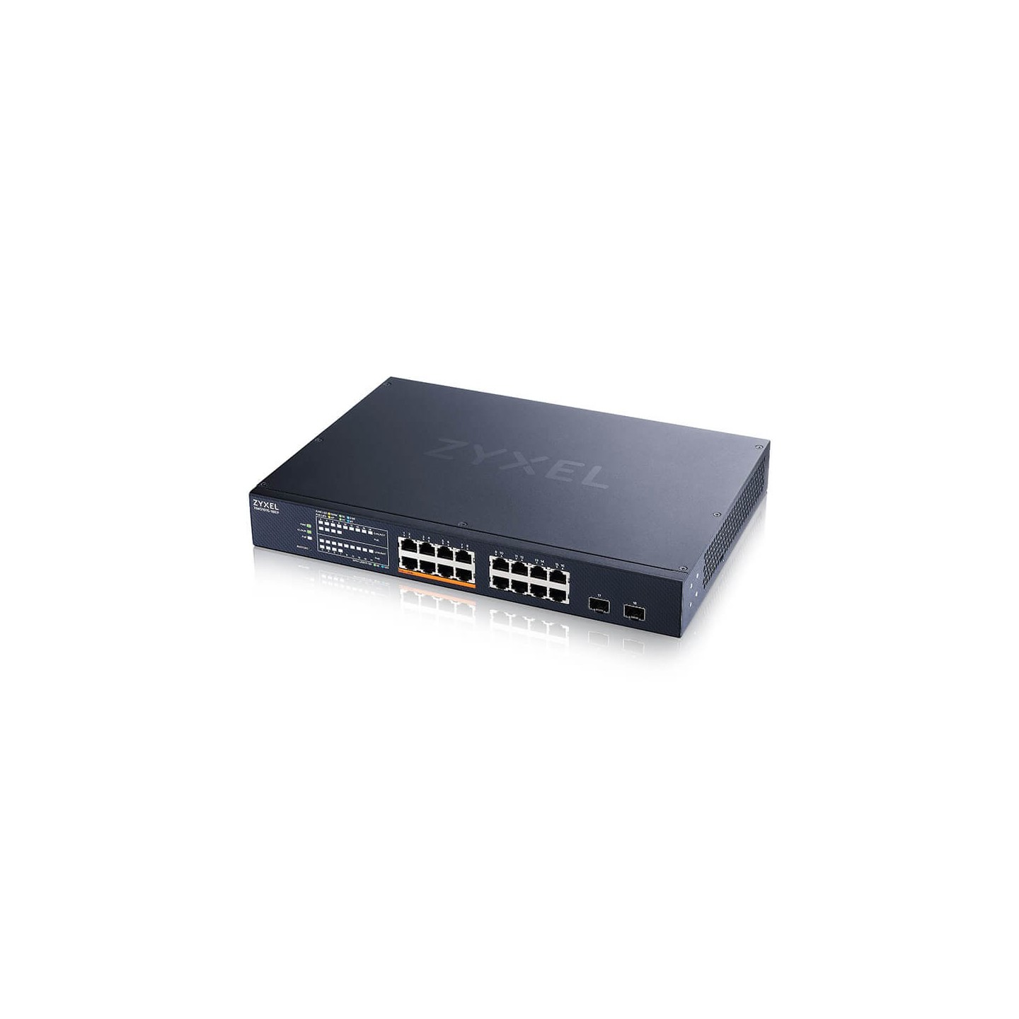 Zyxel Switch smart managed Layer2 18 Port &bull 16x 2.5 GbE &bull PoE Budget 180 Watt &bull 8x PoE bt &bull 2x SFP+ &bull 19" &b