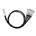 Zyxel Switch Stacking Kabel für 100G QSFP28 zu 4 x 25G SFP28, DAC100F25-3M - 244603 - 2