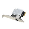 ALLNET PCIe 10G X4 10G/5G/2,5G/1GBit Single Port PCIe LAN Card - Copper RJ45 "NbaseT" ALL0138v4-1-10G-TX - 232147 - 1