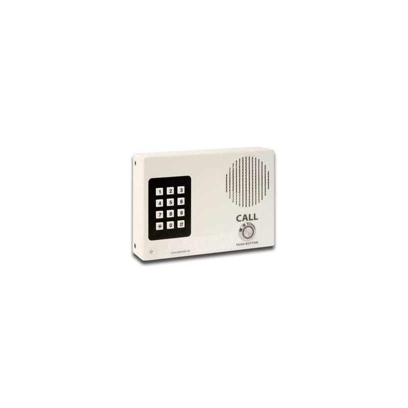 CyberData VoIP Intercom w/Keypad ? Flush Mount, Standard Col - 102145 - 1