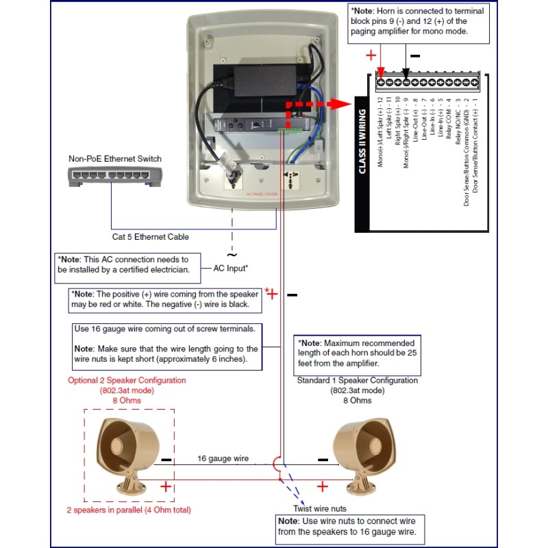 Cyberdata SIP Loudspeaker Amplifier, PoE - 138361 - 2