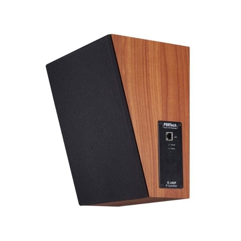 Portech VoIP SIP IP Speaker IS-640P PoE Wallmount Wood - 149890 - 1