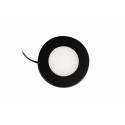 Synergy 21 Downlight Round / 3000K Schwarz / 12V / 76Ø x 10mm Möbelleuchte mit AMP Stecker - 248386 - 1