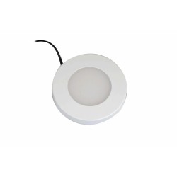 Synergy 21 Downlight Round / 3000K Weiß / 12V / 76Ø x 10mm Möbelleuchte mit AMP Stecker - 248388 - 1
