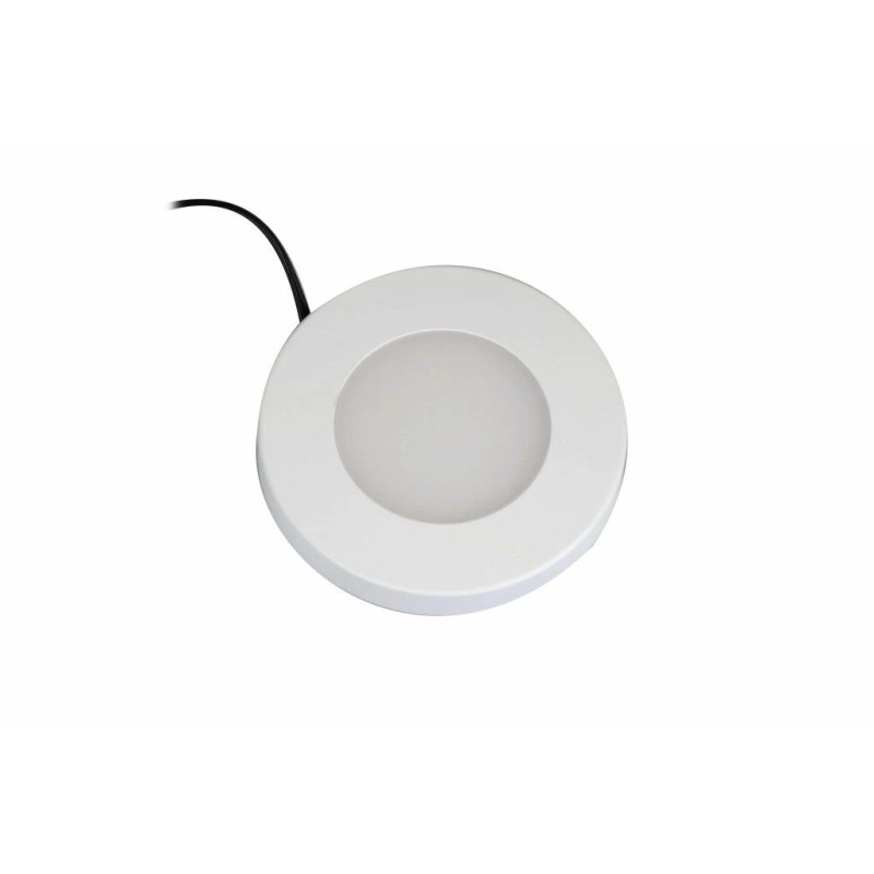 Synergy 21 Downlight Round / 3000K Weiß / 12V / 76Ø x 10mm Möbelleuchte mit AMP Stecker - 248388 - 1