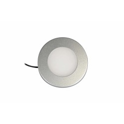 Synergy 21 Downlight Round / 4000K Silber / 12V / 76Ø x 10mm Möbelleuchte mit AMP Stecker - 248390 - 1