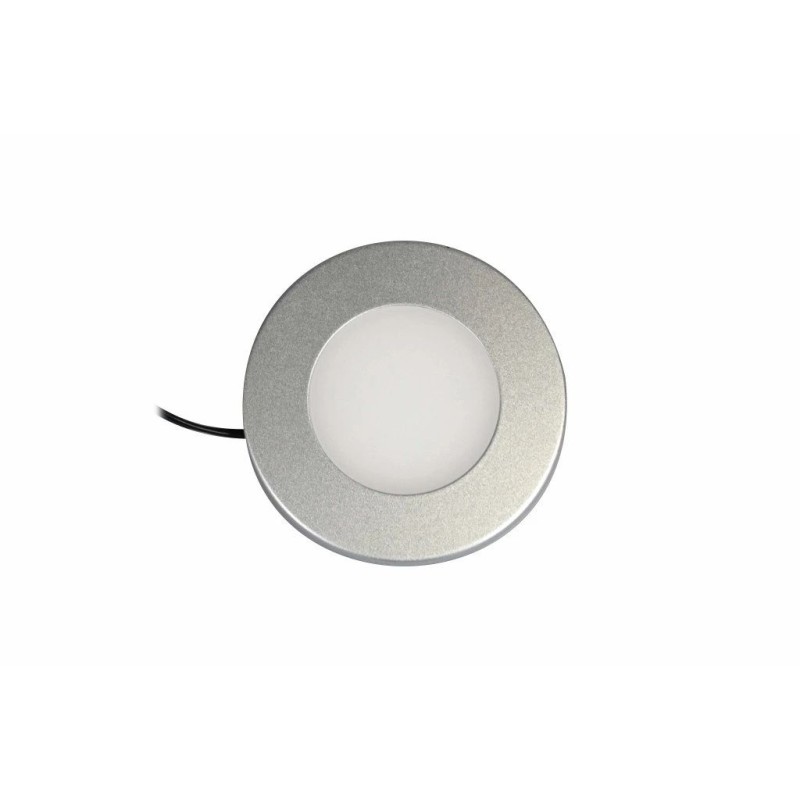 Synergy 21 Downlight Round / 4000K Silber / 12V / 76Ø x 10mm Möbelleuchte mit AMP Stecker - 248390 - 1