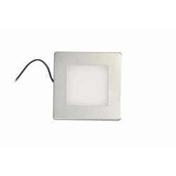 Synergy 21 Downlight Square / 3000K Silber / 12V / 76 x 76 x 10mm Möbelleuchte mit AMP Stecker - 248393 - 1