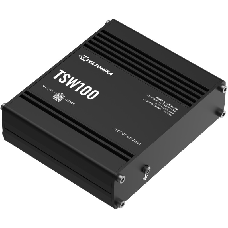 Teltonika · Switch · TSW100 · 5 Port Gigabit Industrial unmanaged POE Switch - 186556 - 3