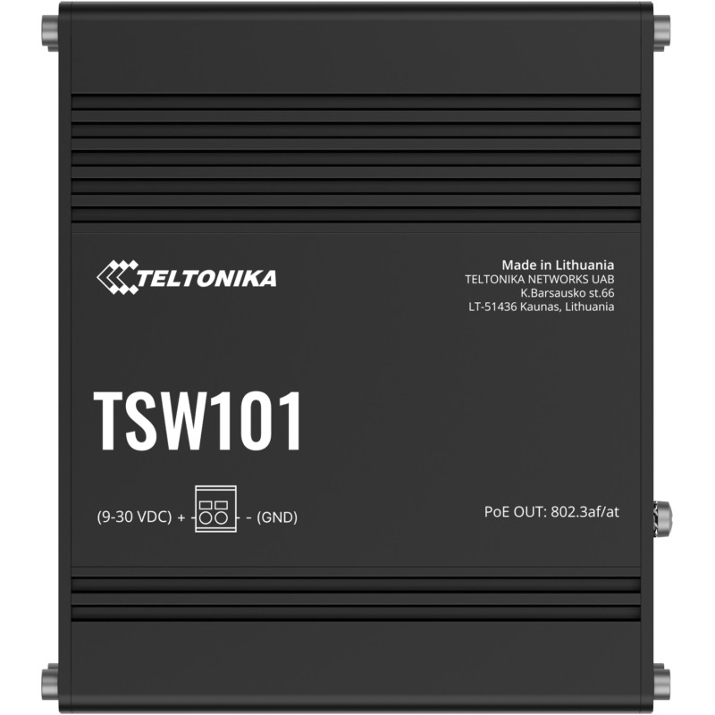 Teltonika · Switch · TSW101 · 5 Port Gigabit Industrial unmanaged POE Switch - 212049 - 2
