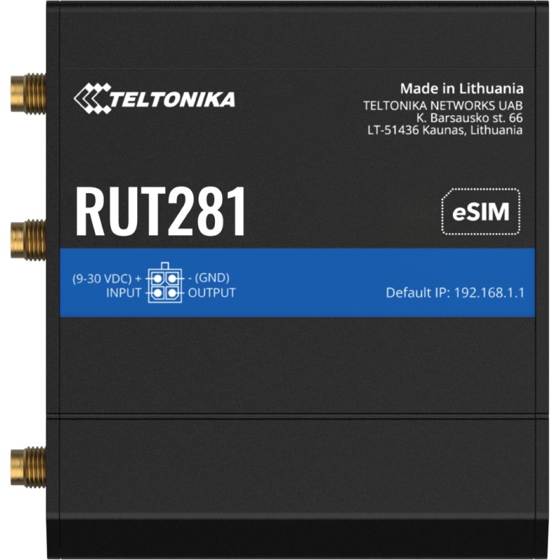 Teltonika · Router · RUT281 · Kompakter-4G/LTE Router - 257386 - 1