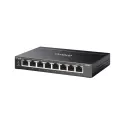 TP-Link Switch easy managed 8 Port &bull 8x 1 GbE &bull PoE Budget 64 Watt &bull 8x PoE at &bull Lüfterlos, Omada &bull ES208GP 