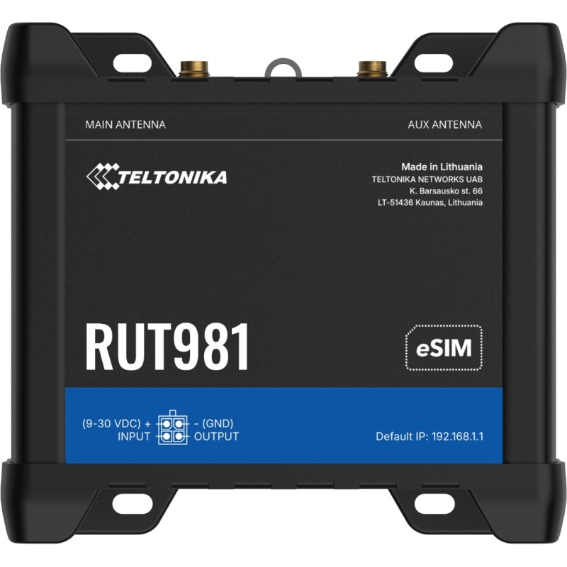 Teltonika · Router · RUT981 · GLOBAL 4G Router - 257391 - 1