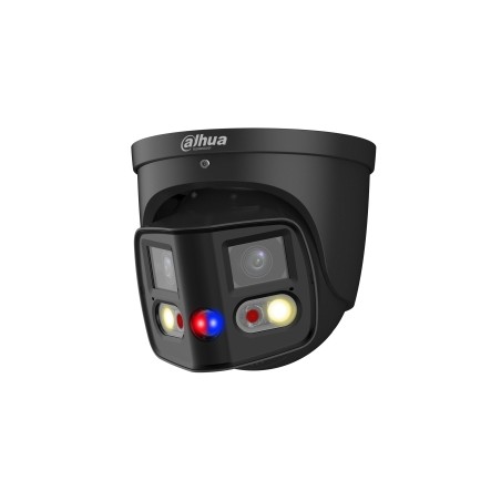 Dahua IP-Dual-Lens-Eyeball-Kamera, 2 x 4 MP, TiOC, Splicing, 2,8 mm, IR 25 m, IP67, schwarz - DH-IPC-PDW3849P-A180-E2-AS-PV-0280