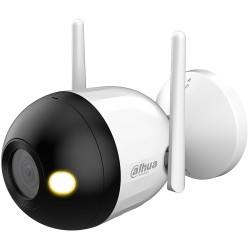 Dahua Entry IP-WLAN-Bullet-Kamera, 4 MP, 2,8 mm, IP67, weiß - DH-F4C-LED-0280B-EUR - 1
