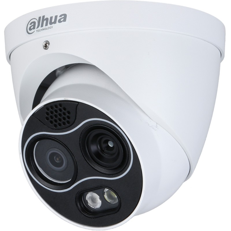 Dahua IP-Thermal-Eyeball-Kamera, 4MP, 2/2 mm, IR 30m, IP67, weiß - DHI-TPC-DF1241-B2F2-DW-S8 - 1