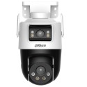 IP-WLAN-PT-Dome-Kamera, 2 x 3 MP, 2,8/6 mm, IR 30/50 m, IP66, weiß - DH-IPC-P3DP-3F-PV-0280B/0600B-EUR - 2
