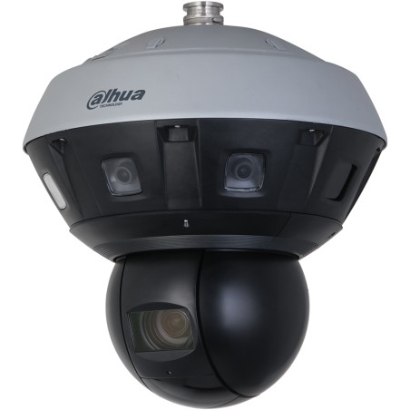 Dahua IP-Panorama-PTZ-Dome-Kamera, 4/16 MP, 2,8/5,5 - 220 mm, IR 400 m, IP66, grau, schwarz - DH-PSDW81642MP-A360-D440-DC36V-S3 