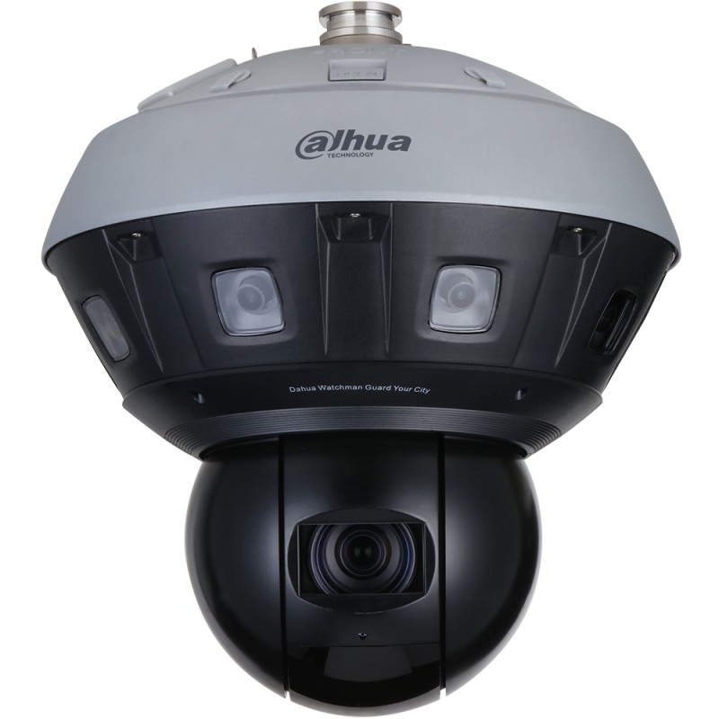 Dahua IP-Panorama-PTZ-Dome-Kamera, 4/16 MP, 2,8/5,5 - 220 mm, IR 400 m, IP66, grau, schwarz - DH-PSDW81642MP-A360-D440-DC36V-S3 