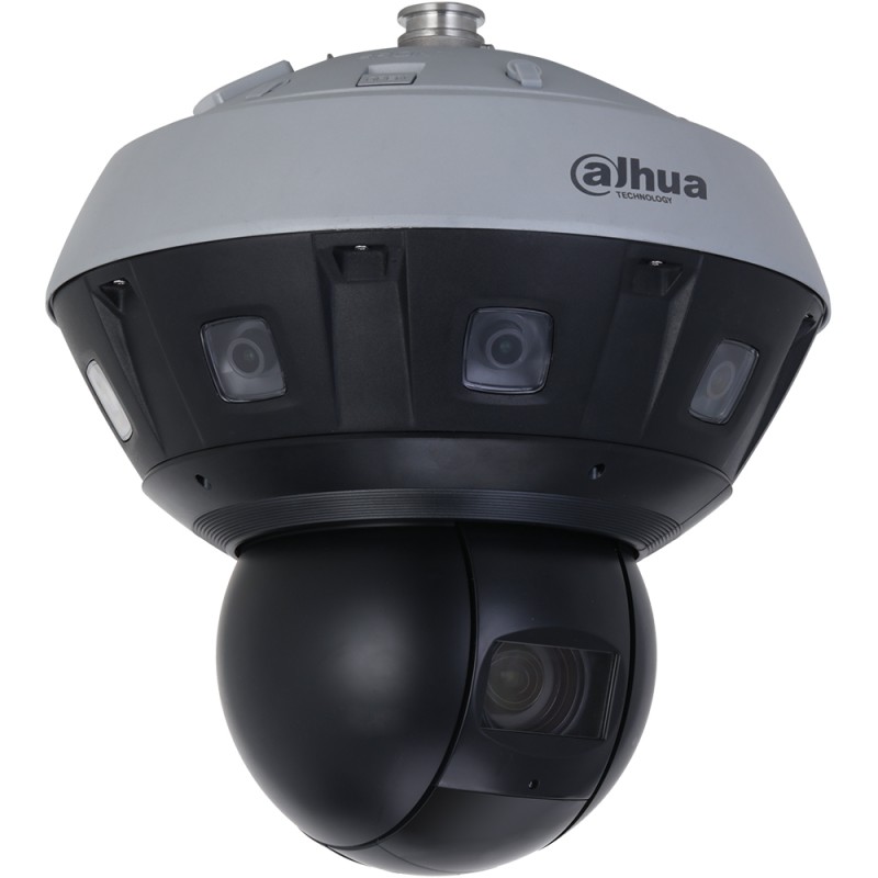 Dahua IP-Panorama-PTZ-Dome-Kamera, 4/16 MP, 2,8/5,5 - 220 mm, IR 400 m, IP66, grau, schwarz - DH-PSDW81642MP-A360-D440-DC36V-S3 
