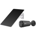 IP-WLAN-Bullet-Kamera, 4 MP, 2,1 mm, IR 15 m, mit Solarpanel, inkl. Akku 6,5 Ah, IP66, schwarz - DH-KIT-EUR/IPC-BF4CP-0210B-XL-A