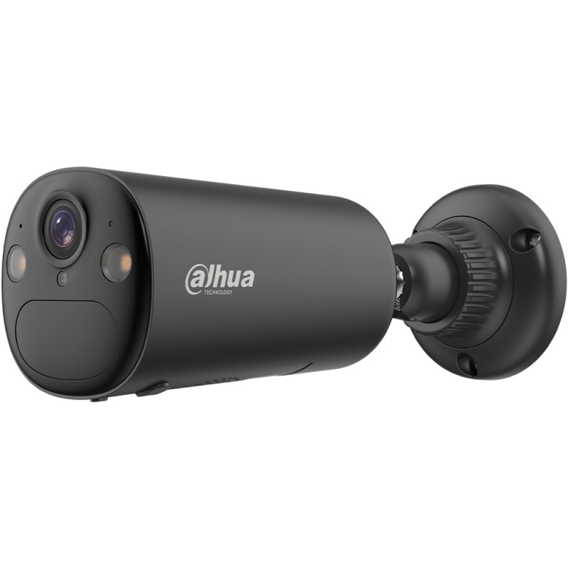 IP-WLAN-Bullet-Kamera, 4 MP, 2,1 mm, IR 15 m, mit Solarpanel, inkl. Akku 6,5 Ah, IP66, schwarz - DH-KIT-EUR/IPC-BF4CP-0210B-XL-A