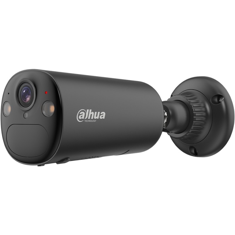 IP-WLAN-Bullet-Kamera, 4 MP, 2,1 mm, IR 15 m, mit Solarpanel, inkl. Akku 6,5 Ah, IP66, schwarz - DH-KIT-EUR/IPC-BF4CP-0210B-XL-A