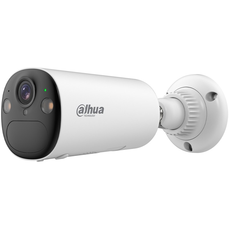 4G IP-Bullet-Kamera, 4 MP, 2,1 mm, IR 15 m, mit Solarpanel, inkl. Akku 6,5 Ah, IP66, weiß - DH-KIT-EUR/IPC-BF4CP-4G-0210B-XL-Pea