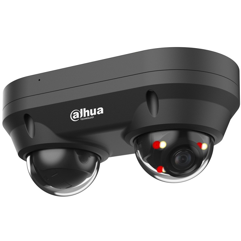 IP-Dual-Head-Dome-Kamera, 2x 4 MP, 2,8 mm, IR 30 m, IP67, IK10, schwarz - DH-IPC-HDBW2449FP-AS-E2-IL-0280B-Black - 2
