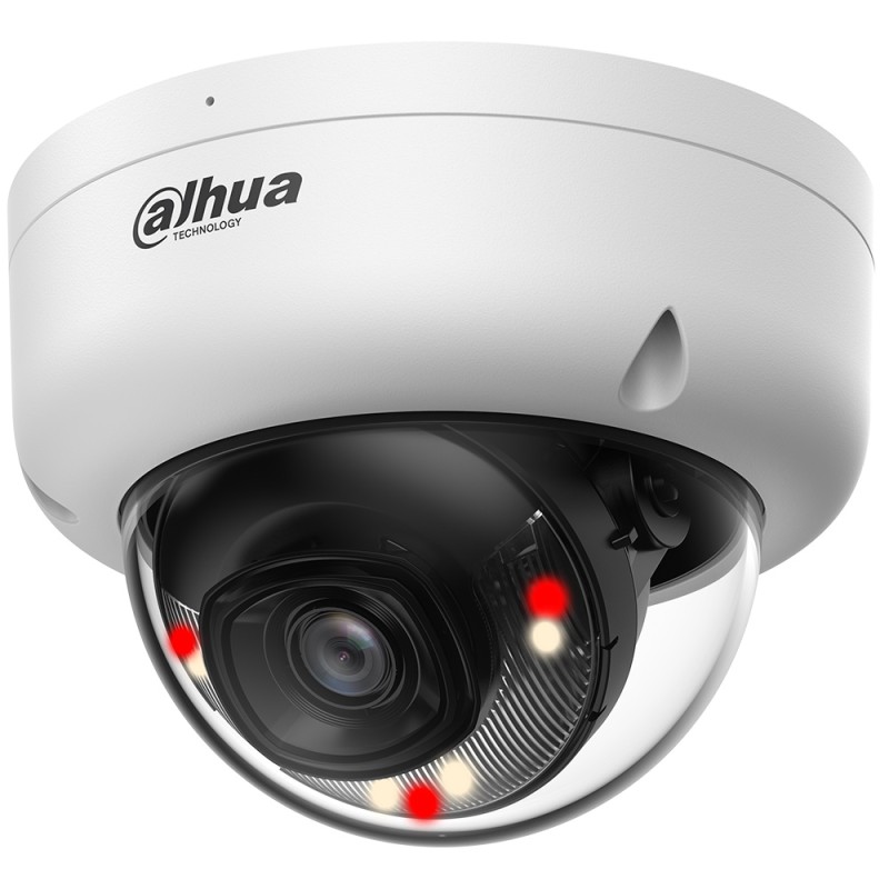 Entry IP-Dome-Kamera, 8 MP, 2,8 mm, IR 30 m, IP67, IK08, weiß - DH-IPC-HDBW1839E1P-A-IL-0280B-S6 - 1