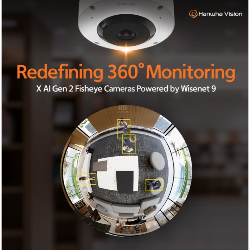 Hanwha Techwin IP-Cam Fixed Dome 360° XNF-A8014RV - 257638 - 2