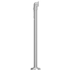 Bodenhalterung, Metall, silber