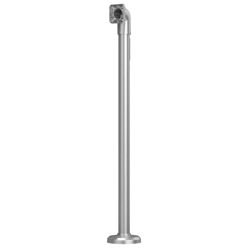Bodenhalterung, Metall, silber