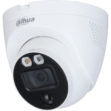 Dahua HD-CVI Eyeball Camera, 5 MP, 2.8 mm, IR 30 m, IP67, white - DH-HAC-ME1500EQP-LS-0280B-S2 - 1