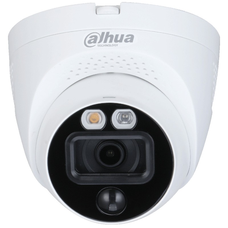 Dahua HD-CVI Eyeball Camera, 5 MP, 2.8 mm, IR 30 m, IP67, white - DH-HAC-ME1500EQP-LS-0280B-S2 - 2