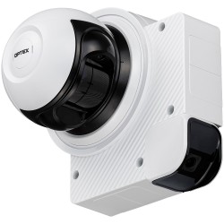 LiDAR-Bewegugsmelder, 20m/95°, 2 Eingänge, IP66, NDAA, inkl. Kamera, weiß