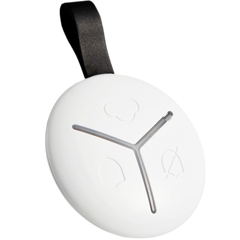 listrongDrei Funktionen in einem:/strong Scharf-/Unscharfschaltung und frei programmierbare Taste – auch als Paniktaster nutzbar