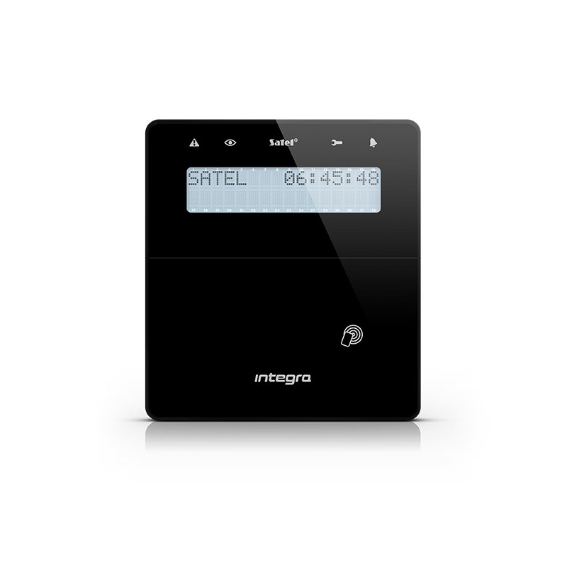 Integra control panel with reader, black - INT-KLFR-B - 1