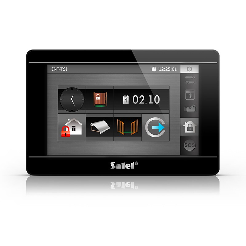 Integra Touch-Screen-Bedienteil 7", schwarz - INT-TSI-B - 1