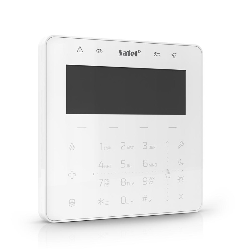 Control panel white with display, touch keypad w. Mifare reader - INT-KSG2R-W - 2