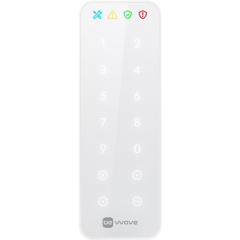 BeWave wireless code keypad, 868 - 868.6 MHz, white - AKP-200-W - 2