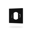 Bracket, plate, black - WRE-KU68-BK - 1