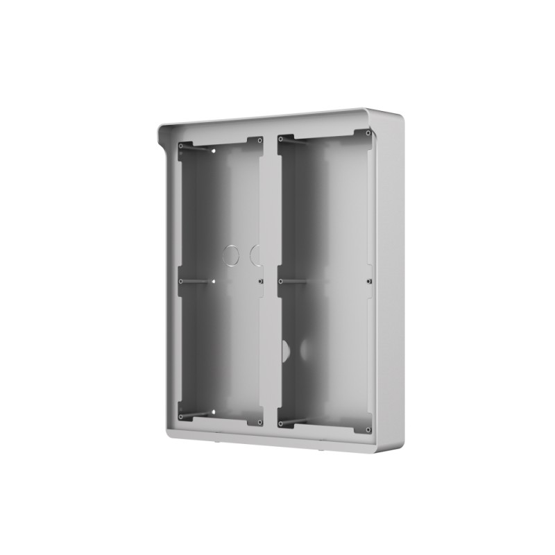 Dahua surface-mounted mounting box, for 2 x 3 modules, with rain cover, metal, IP65, silver