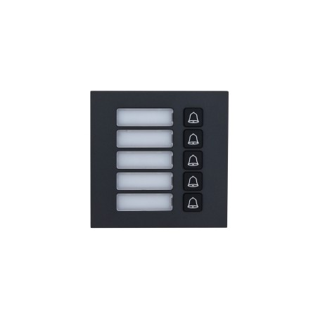 Dahua Erweiterung 5-fach Ruftasten Modul, schwarz