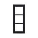 Dahua frame, for 3 modules, black